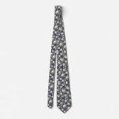 Cravate Beach Lovers Tie | Opal Diamond Seashell Pattern (Dos)