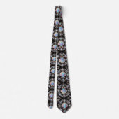 Cravate Beach Lovers Tie | Opal Diamond Seashell Pattern (Dos)