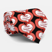 Cravate Beaded Red Heart Valentine (Roulé)