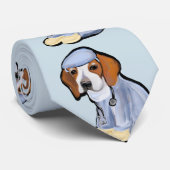 Cravate Beagle Doctor (Roulé)