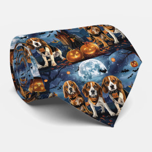 Cravate Beagle Halloween Éffrayant