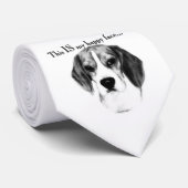 Cravate beagle Happy Face (Roulé)