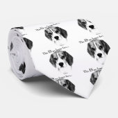 Cravate Beagle Joyeux Visage; Joyeux Beagle; Beagle grinch (Roulé)