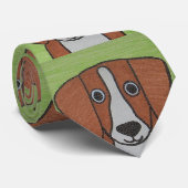 Cravate Beagle mignonne (Roulé)