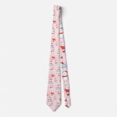 Cravate Bear polaire mignonne Noël Motif sans couture (Devant)