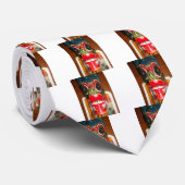 Cravate Beau art traditionnel sri-lankais de masques de fe (Roulé)