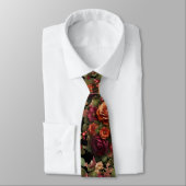 Cravate Beau automne Rose Floral Grooms Mariage (Attaché)