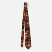 Cravate Beau automne Rose Floral Grooms Mariage (Dos)