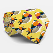 Cravate Beau Canards mandarins (Roulé)