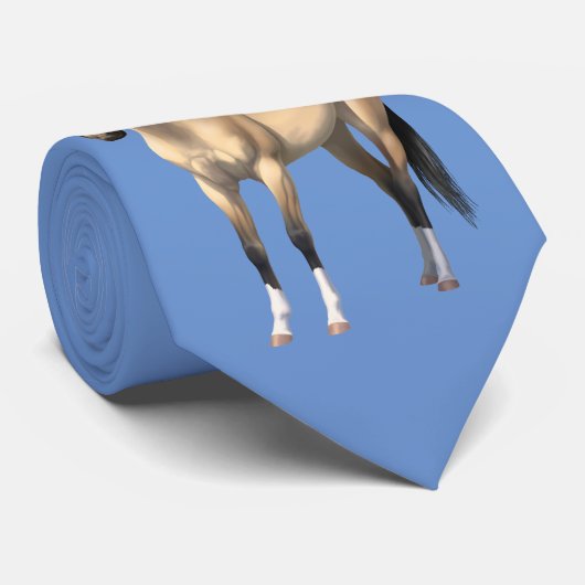 Cravate Beau Cheval Buckskin Quarter (Roulé)
