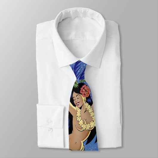 Cravate Beau danseur polynésien de danse polynésienne (Attaché)