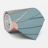 Cravate Beau design feuille pastel élégant (Roulé)