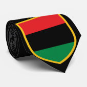 Cravate Beau drapeau d'Africain de casserole (Roulé)