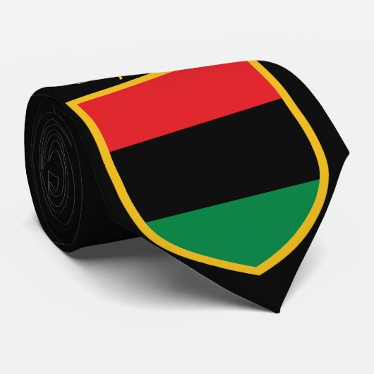 Cravate Beau drapeau d'Africain de casserole (Roulé)