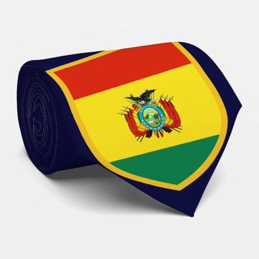 Cravate Beau drapeau de la Bolivie (Roulé)