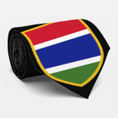 Cravate Beau drapeau de la Gambie (Roulé)