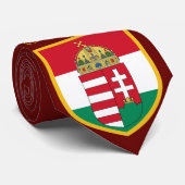 Cravate Beau drapeau de la Hongrie - bras de manteau (Roulé)