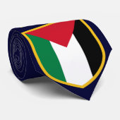 Cravate Beau drapeau de la Palestine (Roulé)