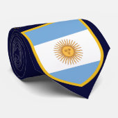 Cravate Beau drapeau de l'Argentine (Roulé)