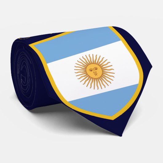 Cravate Beau drapeau de l'Argentine (Roulé)