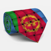 Cravate Beau drapeau de l'Érythrée (Roulé)