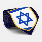 Cravate Beau drapeau de l'Israël (Roulé)