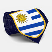 Cravate Beau drapeau de l'Uruguay (Roulé)