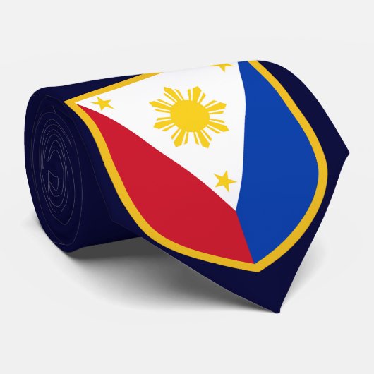 Cravate Beau drapeau de Philippines (Roulé)