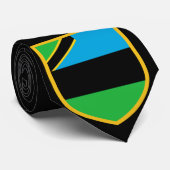 Cravate Beau drapeau de Zanzibar (Roulé)