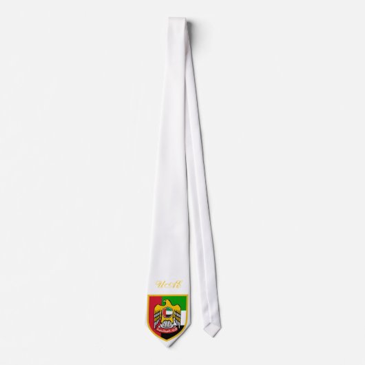 Cravate Beau drapeau des EAU - Emirats Arabes Unis (Devant)