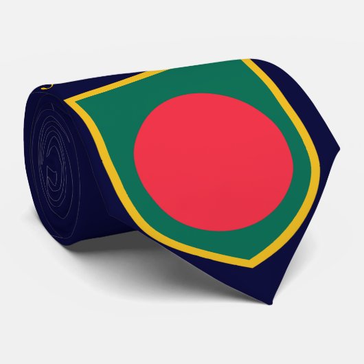 Cravate Beau drapeau du Bangladesh (Roulé)