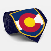 Cravate Beau drapeau du Colorado (Roulé)