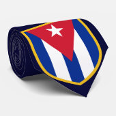 Cravate Beau drapeau du Cuba (Roulé)
