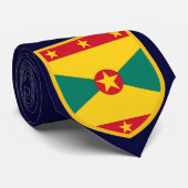 Cravate Beau drapeau du Grenada (Roulé)
