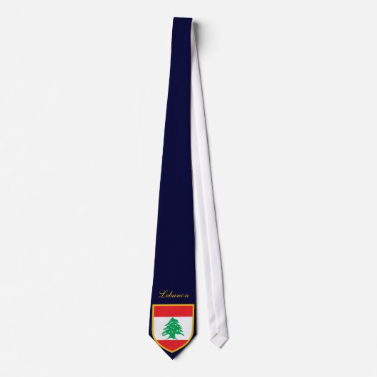 Cravate Beau drapeau du Liban (Devant)