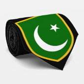 Cravate Beau drapeau du Pakistan (Roulé)