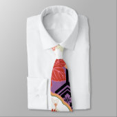 Cravate Beau Floral Vintage Motif japonais (Attaché)