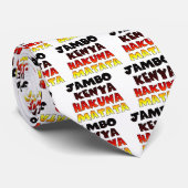 Cravate Beau Jambo Kenya Hakuna Matata Beau Art (Roulé)