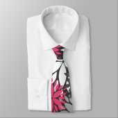 Cravate Beau modèle floral monogramme girly tendance (Attaché)