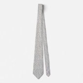 Cravate Beau motif floral blanc en faux cuir (Devant)