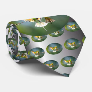 Cravate Beau Motmot Bird sur Branche