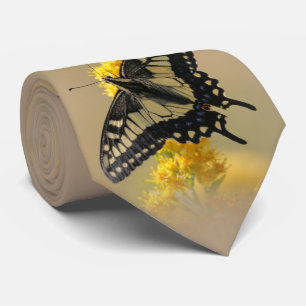 Cravate Beau papillon anis Swallowtail au soleil