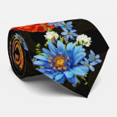 Cravate Beau Pavot Floral (Roulé)