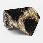 Cravate Beau Poster de animal tendance Leopard Faux (Roulé)