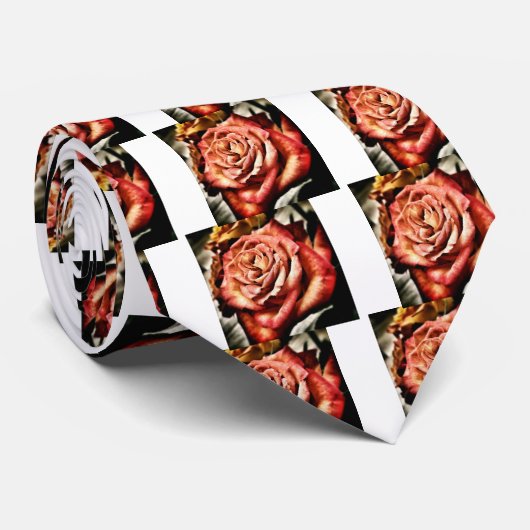 Cravate Beau Rose (Roulé)