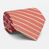 Cravate Beau Rouge-Or Élégant (Roulé)