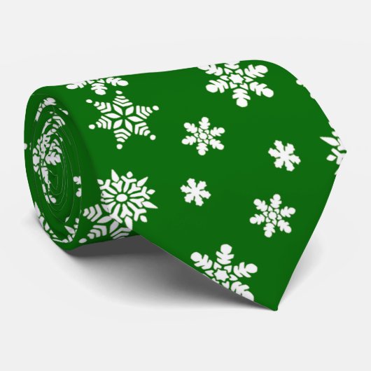 Cravate Beau Snowflake Motif Noël (Roulé)