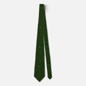 Cravate Beau Vert foncé avec un design de Noël minimal (Devant)
