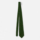 Cravate Beau Vert foncé avec un design de Noël minimal (Dos)