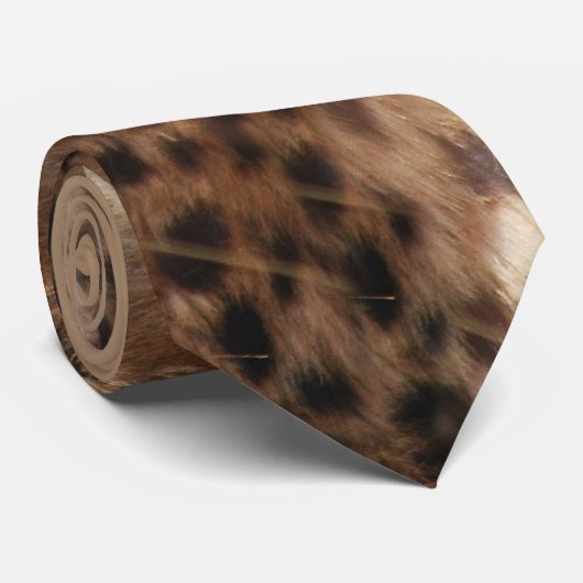 Cravate Beauté de guépard avec les crocs (Roulé)
